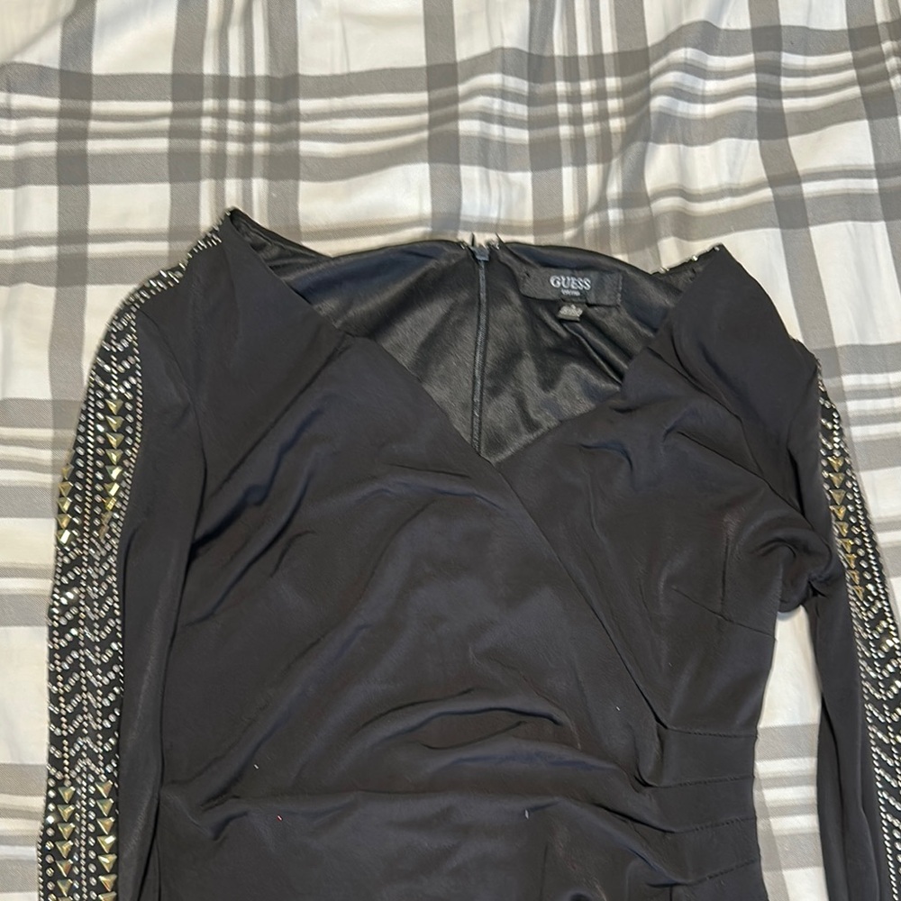 GUESS Black Dress with Gold Accents